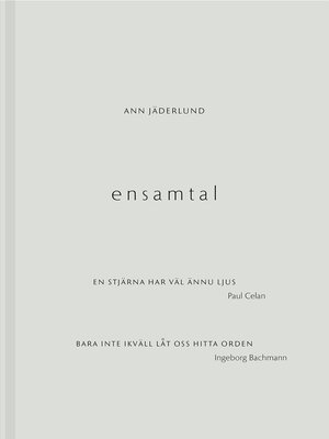cover image of Ensamtal